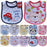 Hzirip Baby Bibs Cute Cartoon Pattern Toddler