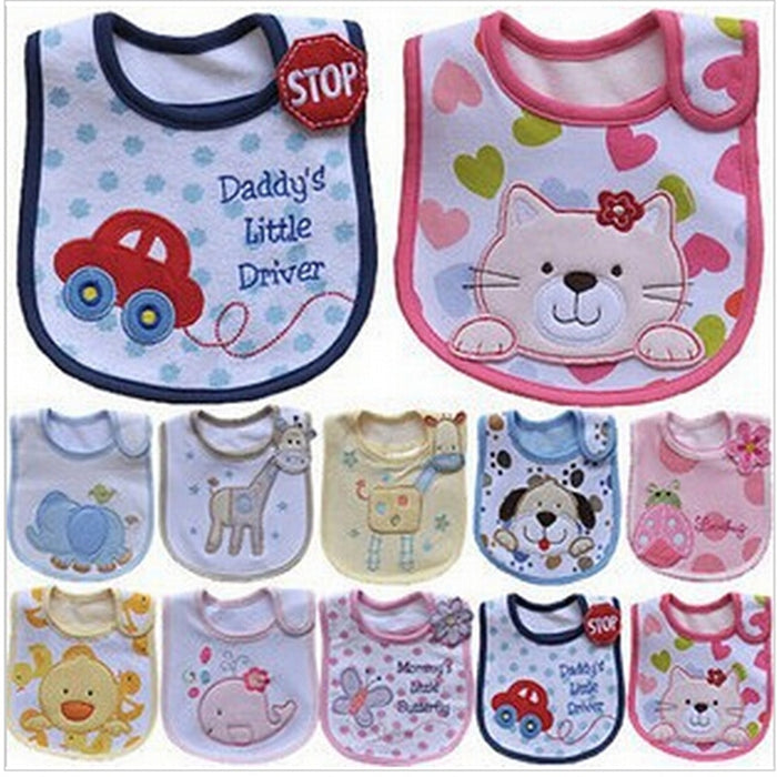 Hzirip Baby Bibs Cute Cartoon Pattern Toddler