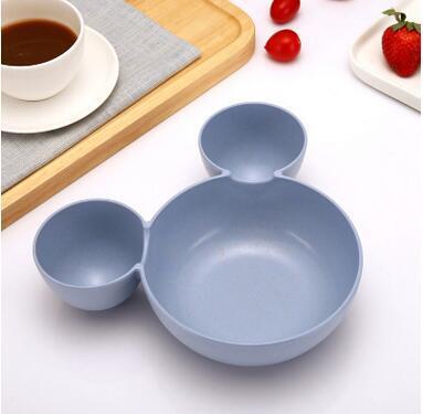 3 Pcs Children Baby Bamboo Tableware