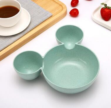 3 Pcs Children Baby Bamboo Tableware