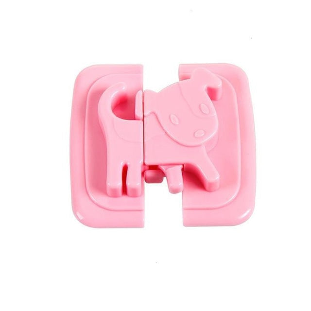 2pcs Puppy Shape Safety Locks for Refrigerators Door